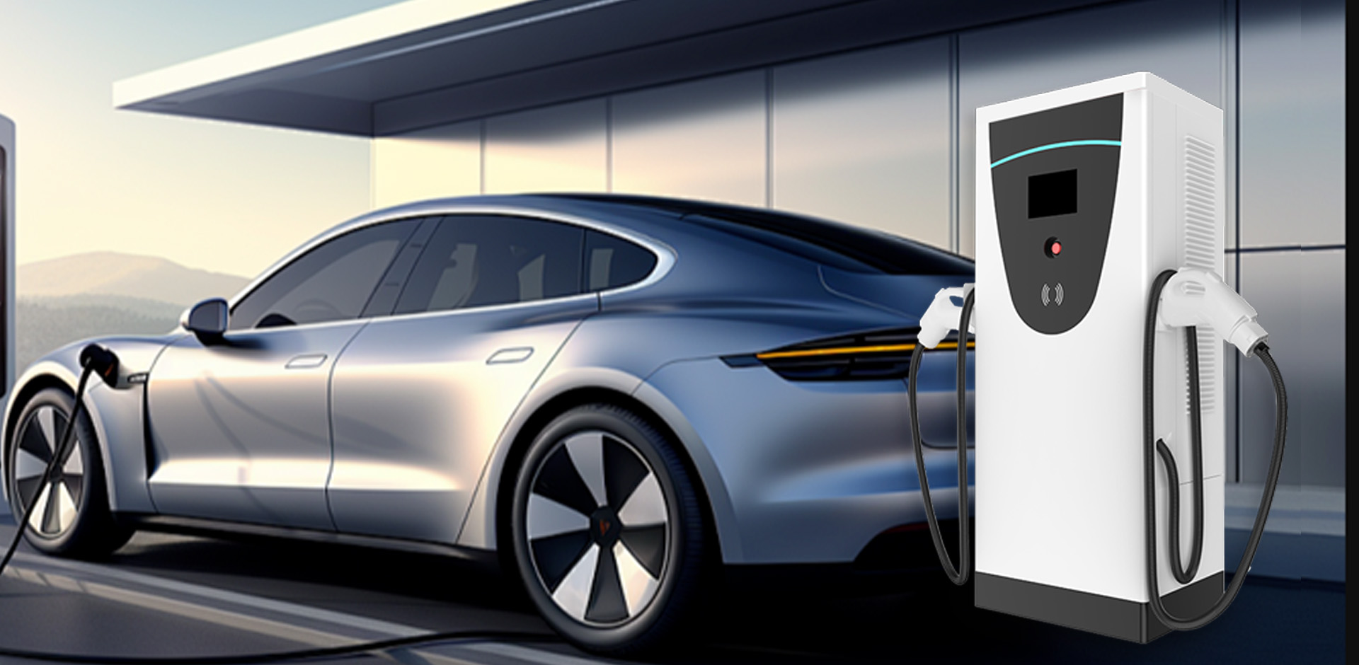 Быстрая зарядная станция  120 кВт, CCS1, CCS2, GBT, ChaDemo два  порта.
